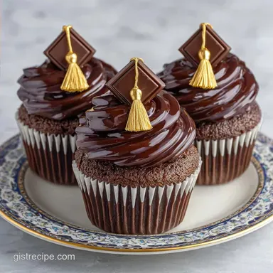 Easy Graduation Cap Cupcakes for 24