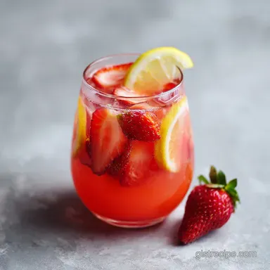 Easy Strawberry Lemonade Recipe for 6 Servings in 10 Minutes