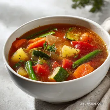Vegetable Soup for 6 Servings in 40 Minutes