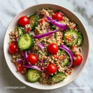 Fast Quinoa Salad Bowl in 35 Minutes Recipe Card