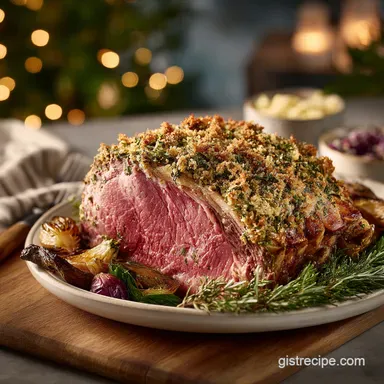 Prime Rib Roast: Herb Crusted & Tender
