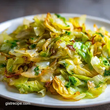 Fried Cabbage with Bacon for 6 Servings