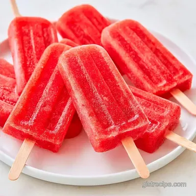Fruity Ice Lollies with Strawberries