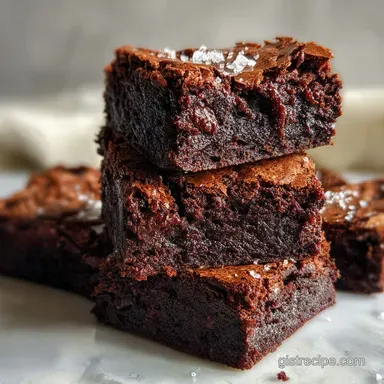 Fudgy Brownie Recipe From Scratch in 40 Minutes Recipe Card