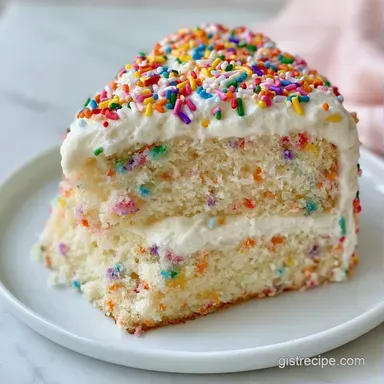 Funfetti Birthday Cake Recipe: Moist Recipe Card