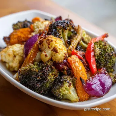 Garlic Roasted Vegetables in 35 Minutes: Caramelized and Bold Recipe Card
