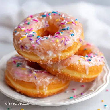 Glazed Homemade Donuts Recipe: Fluffy Fried Pastries in 165 Minutes Recipe Card