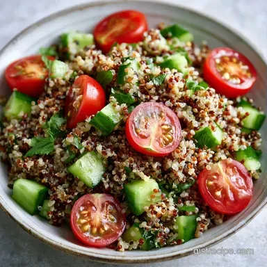 Quinoa Bowl for 4 Servings Recipe Card