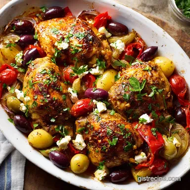 Greek Sheet Pan Chicken for 4 Servings