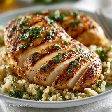 Grilled Chicken Quinoa Bowl in 30 Minutes Recipe Card