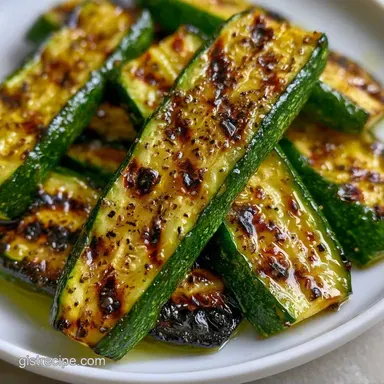 Grilled Zucchini Salad in 20 Minutes Recipe Card