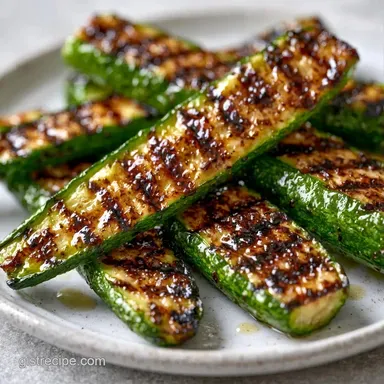 Grilled Zucchini in 11 Minutes Recipe Card