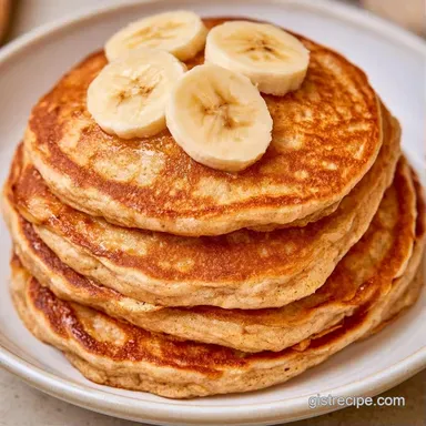 Healthy Banana Pancakes in 15 Minutes Recipe Card