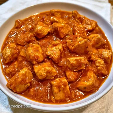 Healthy Indian Chicken Curry: 5 Servings Recipe Card