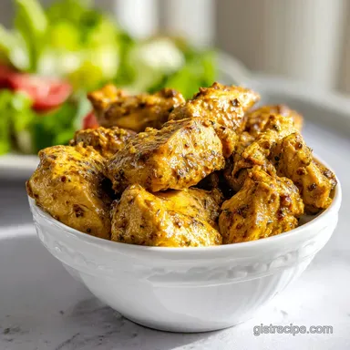 Herbed Honey Mustard Chicken for 4 Servings Recipe Card