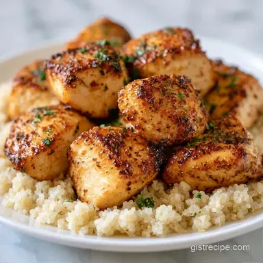 High Protein Quinoa Bowl with Chicken Recipe Card
