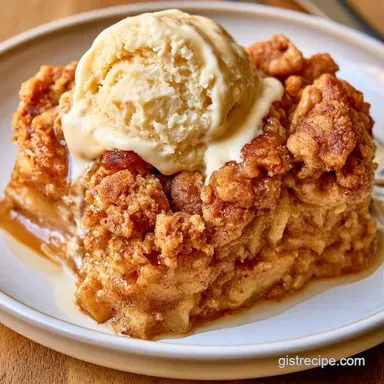 Apple Crumble for 8 Servings Recipe Card