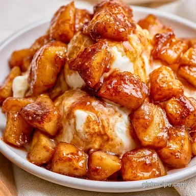 Apple Pie Ice Cream for 12 Servings Recipe Card