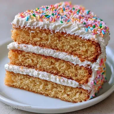 Homemade Butter Birthday Cake: Silky Recipe Card