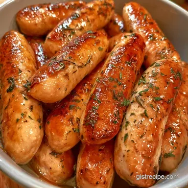 Italian Chicken Sausage in 15 Minutes Recipe Card