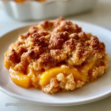 Peach Crumble Pie for 8 Servings
