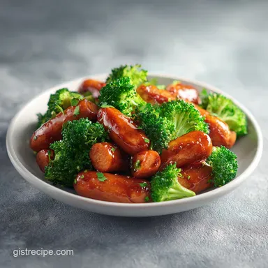 Honey Garlic Shrimp Sausage in 30 Min Recipe Card