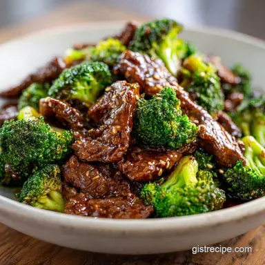 Instant Pot Beef and Broccoli in 25 Minutes Recipe Card
