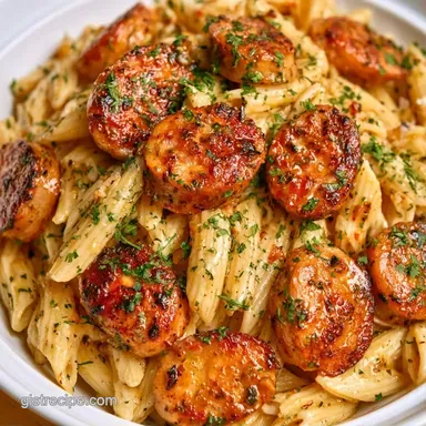 Italian Chicken Sausage Pasta in 20 Min Recipe Card