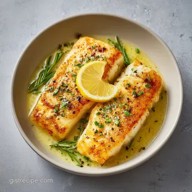 Lemon Butter Fish in 22 Minutes Recipe Card