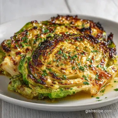 Lemon Dijon Cabbage Steaks for 6 Recipe Card