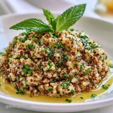 Lemon Herb Quinoa Salad for 4 Servings Recipe Card