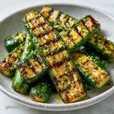 Lemon Pepper Grilled Zucchini in 13 Mins Recipe Card