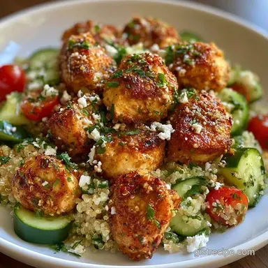Meal Prep Quinoa Bowls for 4 Servings Recipe Card