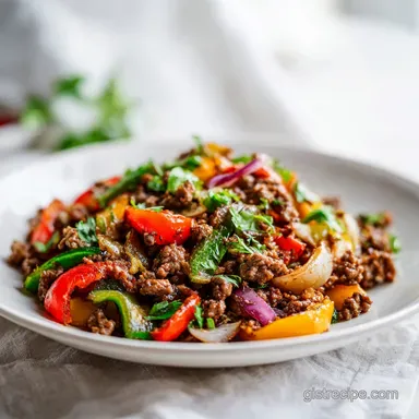 Mediterranean Ground Beef Stir Fry in 25 Min