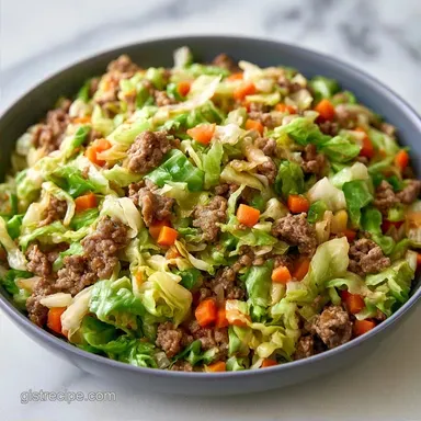 Mediterranean Cabbage Beef in 30 Minutes
