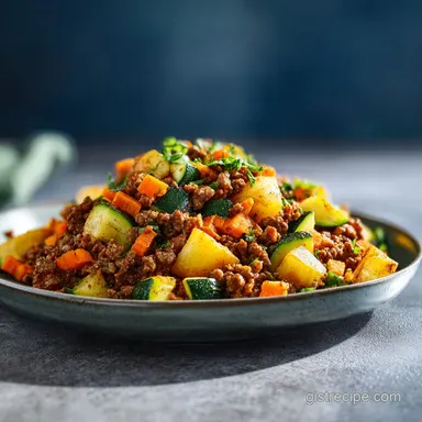 Mexican Picadillo Recipe with Potatoes Recipe Card