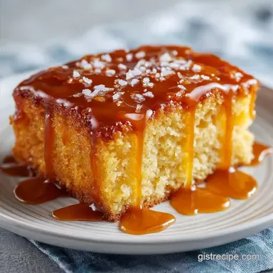 Modern Salted Caramel Cake for 12 Slices