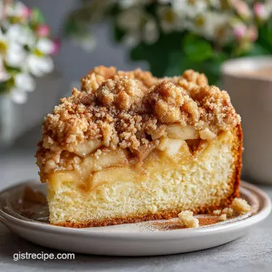 Moist Apple Streusel Cake Must Try Dessert with Cinnamon Oven-Only Recipe Card