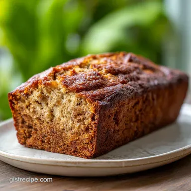 Velvety GF Banana Bread for 10 Servings Recipe Card