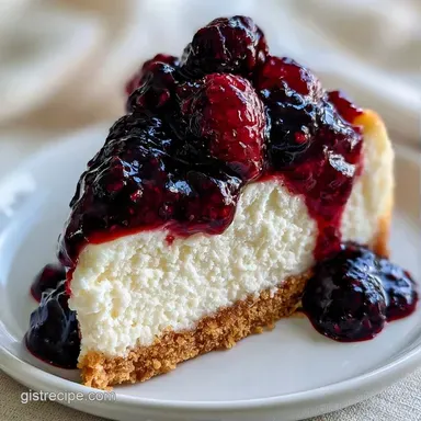 No Bake Black Raspberry Cheesecake for 8 Recipe Card