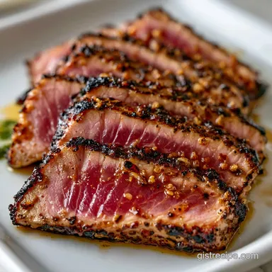 Tuna Steaks Recipe in 16 Minutes Recipe Card