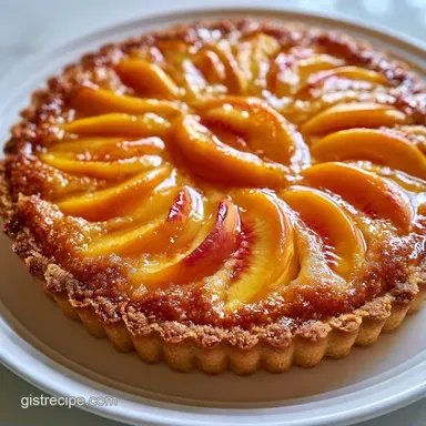 Peach Pie with Crumb Crust in 70 Minutes Recipe Card