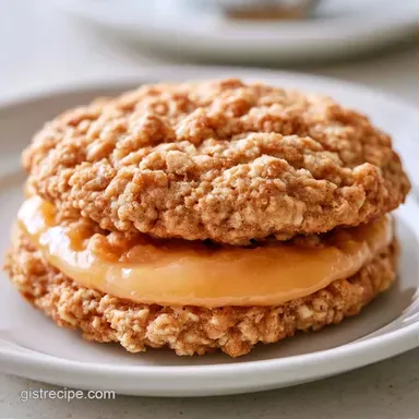 Peaches and Cream Oatmeal Creme Pie 12pk Recipe Card
