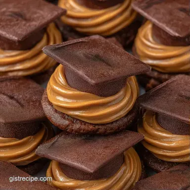 Peanut Butter Cup Grad Caps: Party-Ready Recipe Card