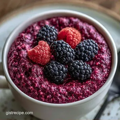 Quick Black Raspberry Mug Cake in 4 Min Recipe Card