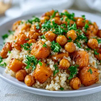 Quinoa Buddha Bowl with Tahini Dressing Recipe Card