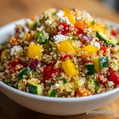 Quinoa Salad With Lemon Dressing: Zesty Recipe Card