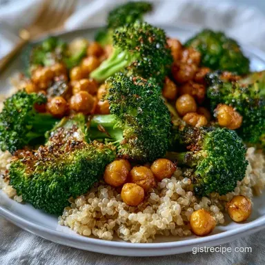 Roasted Broccoli Quinoa Bowl in 35 Min