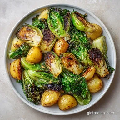 Roasted Cabbage and Potatoes in 1 Hour Recipe Card