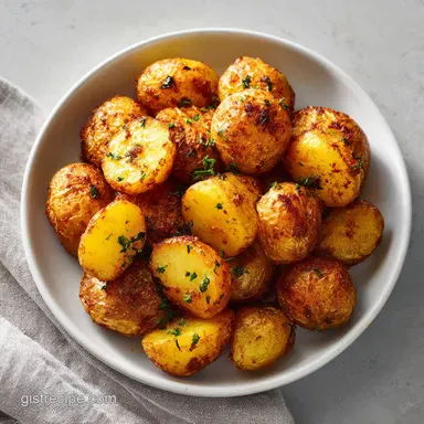 Roasted Small Potatoes: Crispy Oven Recipe for 4 Servings Recipe Card